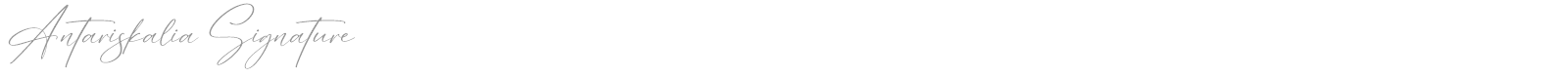 Antariskalia Signature font preview